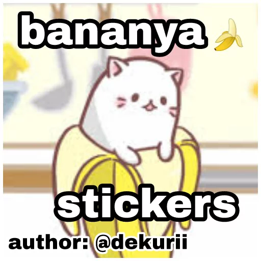 Telegram stickers Bananya stickers