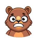 Emoji Telegram Медведь Акмаль