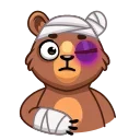 Boris the Bear sticker 🤕