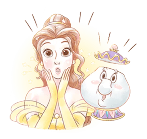 Beauty and the Beast (Romantic) sticker ?