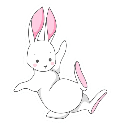 Белый Пошлый Кролик sticker 🤒