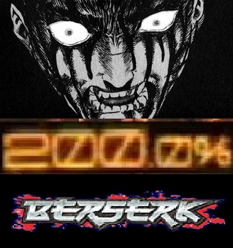 Berserk α Pack sticker 😤