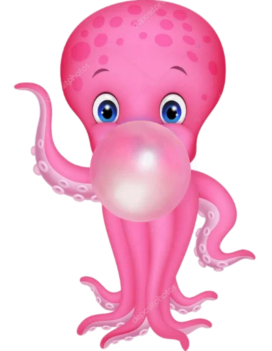 Octopus/pulpo naljepnica 💜