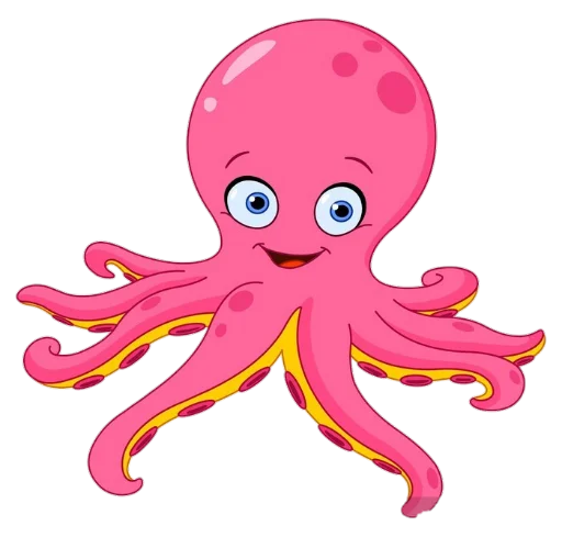 Octopus/pulpo naljepnica 💛