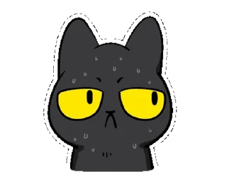 Black Cat Misty | stiker 🐾
