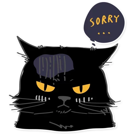 Black Cat stiker 😽
