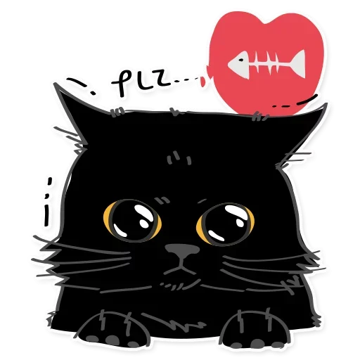 Black Cat stiker 😹