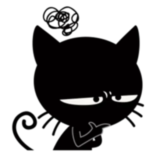 Эмодзи Black cat ☹️