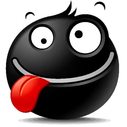 Black Emoji naljepnica 🌑