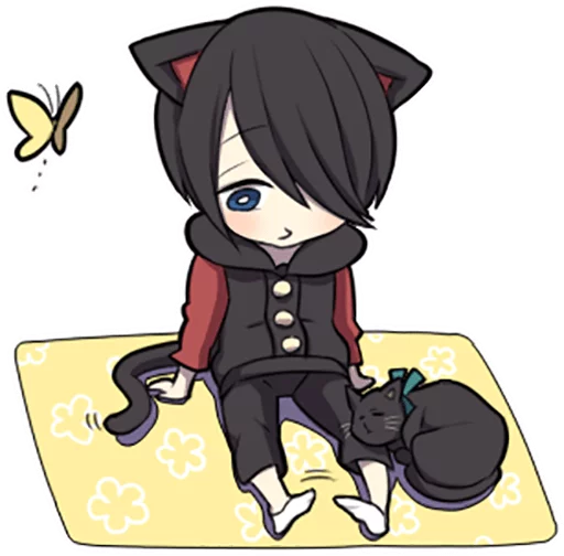 Black Kitten sticker 🐱