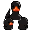 Black Duck stiker 👩‍👩‍👦