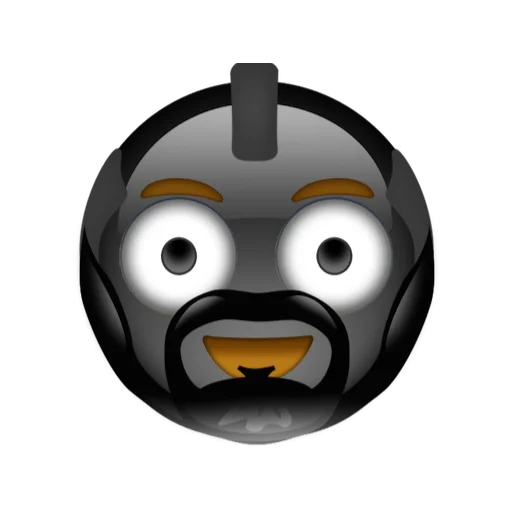 Telegram Sticker «Black emoji ios» ?