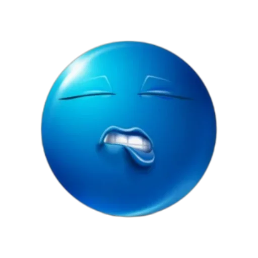 Telegram Sticker «Blue Ball» 😌