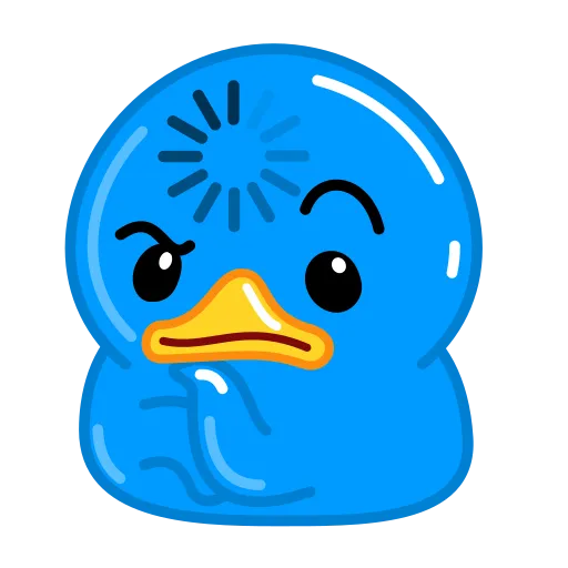 Blue Duck sticker 🤔