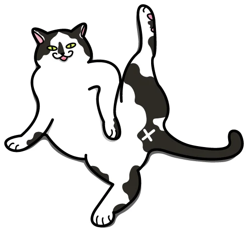 Bo-Bo Cat sticker ☝️