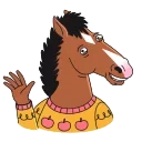 Telegram emoji BoJack Horseman