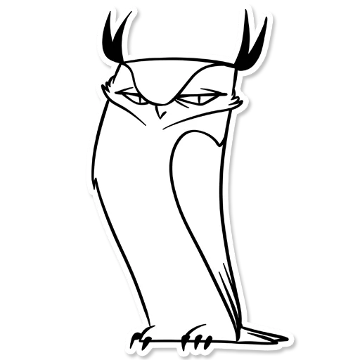 Boggart Owl sticker 