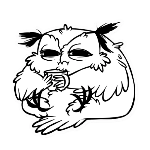 Boggart Owl sticker ☕