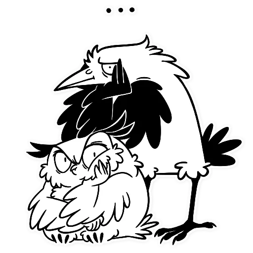 Boggart Owl sticker ⚫