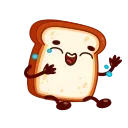 Bread Toast stiker 😂