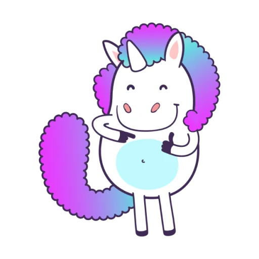 Bright Unicorns stiker 👍