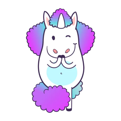 Bright Unicorns stiker 😉