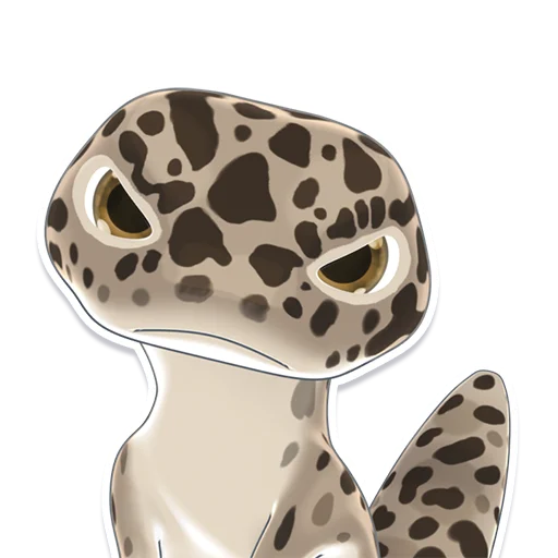 Bruce the Leopard Gecko stiker 😡
