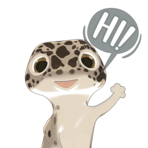 Bruce the Leopard Gecko stiker 👋