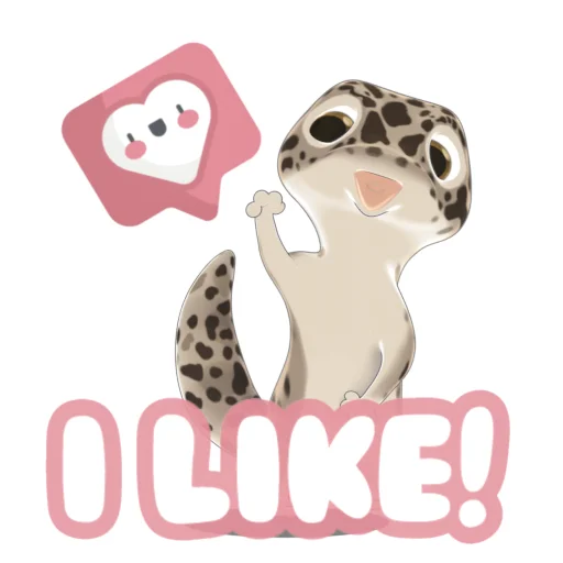 Bruce the Leopard Gecko stiker 👍