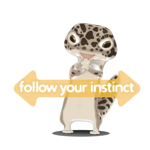 Bruce the Leopard Gecko stiker ↔️