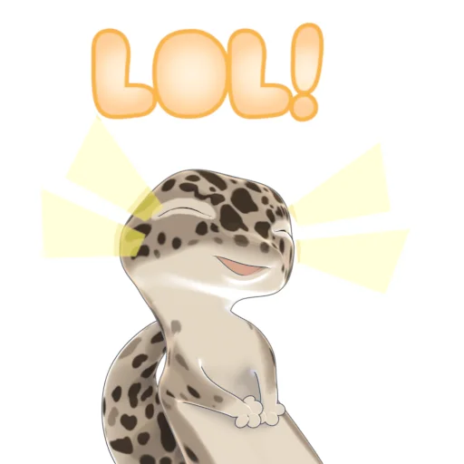 Bruce the Leopard Gecko stiker 🤣