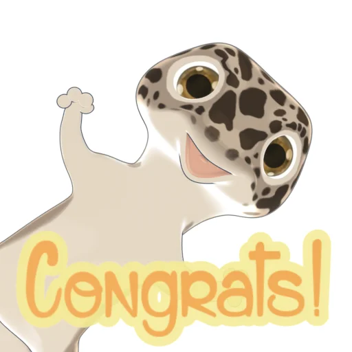 Bruce the Leopard Gecko stiker 🤗
