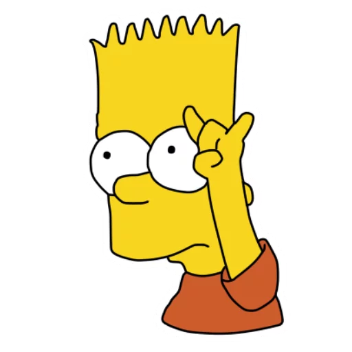 Bart stiker 