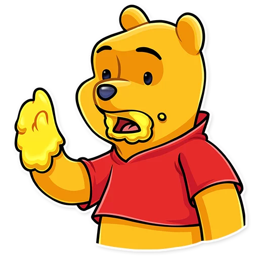Telegram stiker «Winnie the Pooh» 