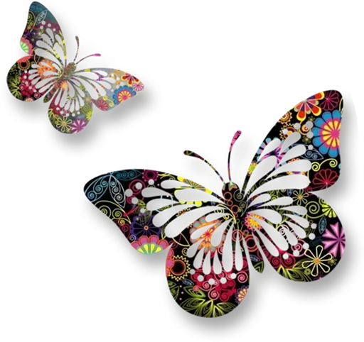 Бабочки и Радость sticker 😒