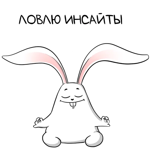 белый кролик sticker 😇