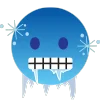 Синий | Blue emoji 🥶