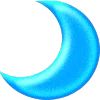Синий | Blue emoji 🌙