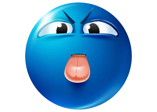Blue Emotions sticker 😛