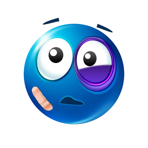 Blue Emotions sticker 🤕