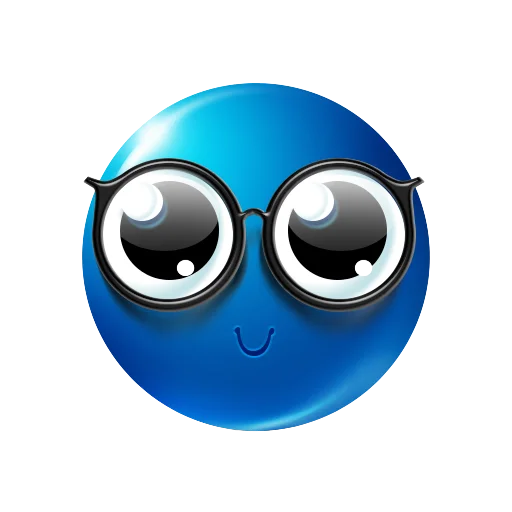 Blue Emotions sticker 🤓