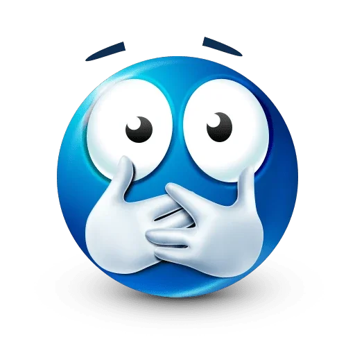 Telegram Sticker «Bluemoji or Joobi» 😮