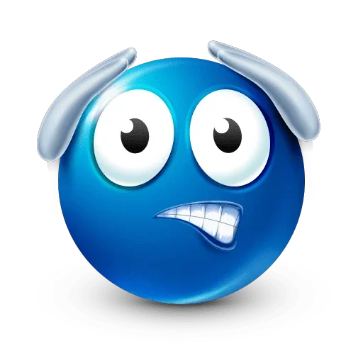 Bluemoji or Joobi emoji 🫢