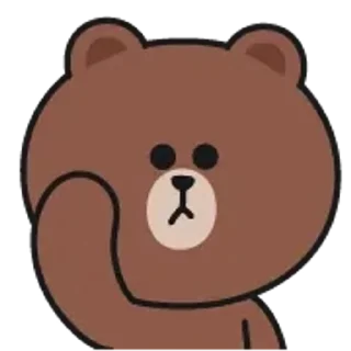 Brown and Cony emoji 👋