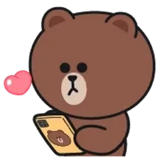 Brown and Cony 2 emoji ❤️