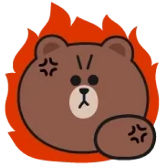 Brown and Cony 2 emoji 😡