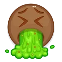 Brown Emoji sticker 😲