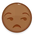 Brown Emoji sticker 😮