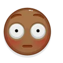 Brown Emoji sticker 😔