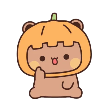Bubu and Dudu Halloween emoji 🎃